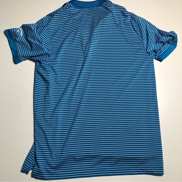 Callaway Opti Dri Blue Striped Golf Shirt Mens Medium - Picture 4 of 4